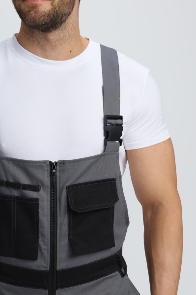 Полукомбинезон МИЛАН NEW CH МВО (т.серый/черный)