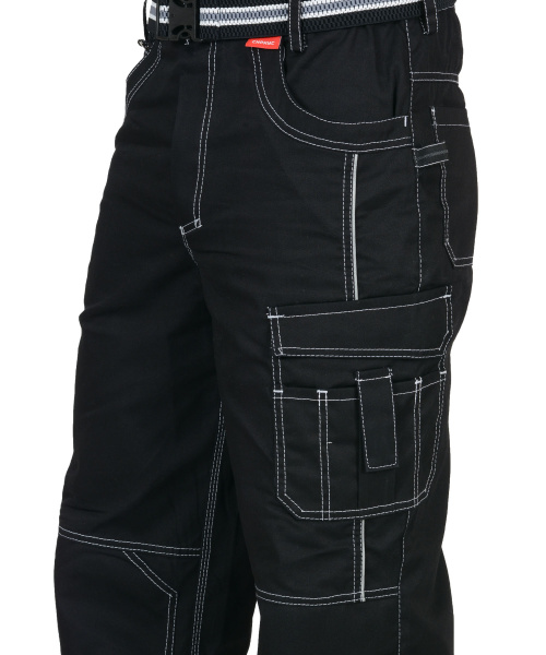 Брюки СИРИУС-ПРЕСТИЖ кант СВМ (черный)