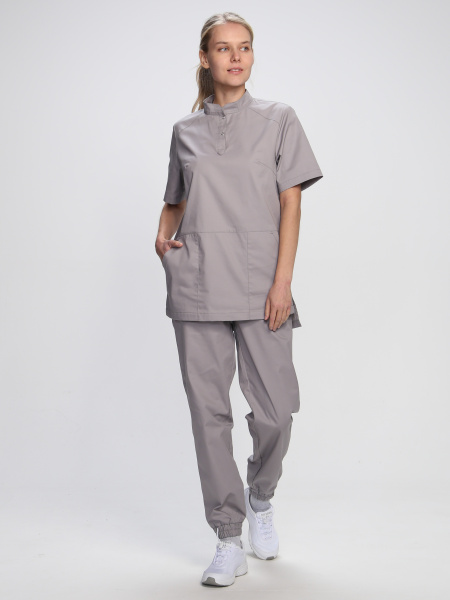 Костюм MEDLINE женский с БР (св.серый)