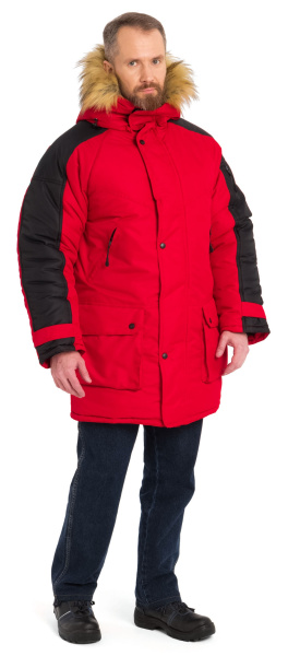 Куртка ПРЕМЬЕР зимняя (красный/черный)