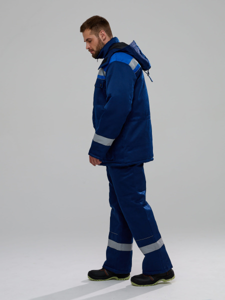 Костюм БУРЯ (Буран) зимний с ПК (т.синий/васильковый)