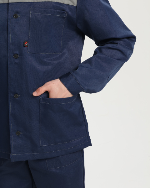 Костюм СТАНДАРТ СОП усиленный с БР (т.синий/васильковый)