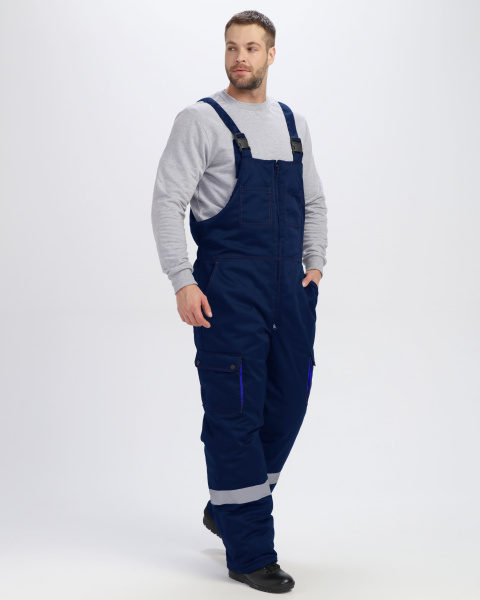 Костюм НЕЙЧ-ПРЕМИУМ CH зимний с ПК (т.синий/васильковый)