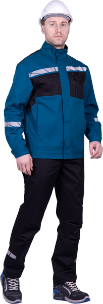 Куртка СТРОНГ ИМПОРТ (бирюзовый/черный)