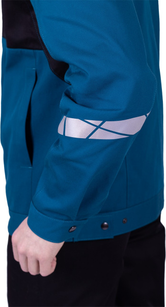 Куртка СТРОНГ (бирюзовый/черный)