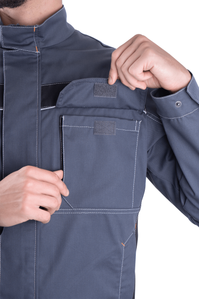 Куртка ПЕРФЕКТ (серый/черный)