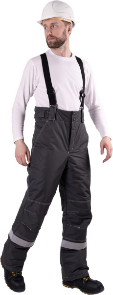 Костюм СТАРАТЕЛЬ ИМПОРТ зимний с БР (серый/красный)