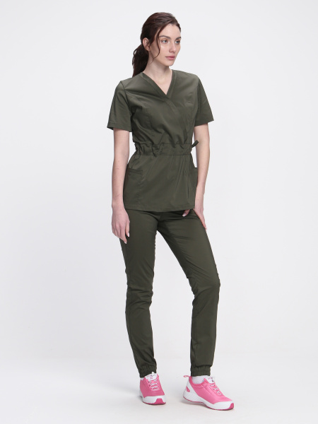 Костюм хирургический MEDLINE МОДЕРН-004 женский с БР (хаки)