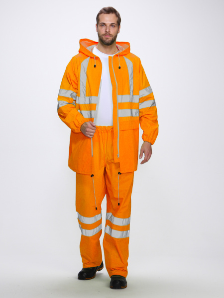 Костюм влагозащитный сигнальный СОП с БР (оранжевый)