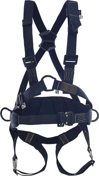 Страховочная привязь СП-04-01 (О) ФАСТ со спинным удлинителем, идентификационная книжка (черный)