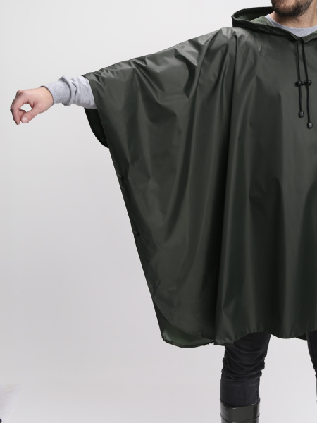 Плащ-пончо влагозащитный (хаки)
