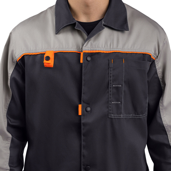 Халат ДОН (т.серый/св.серый/оранжевый)