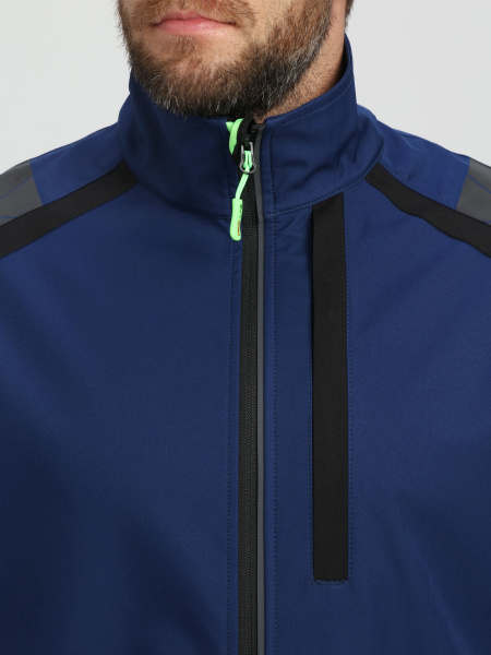 Куртка PROFLINE LEADER софтшел (синий/черный)