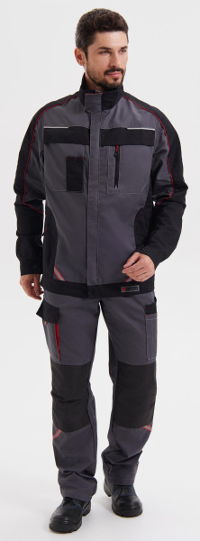 Костюм КОСТА с БР (серый/чёрный/красный)