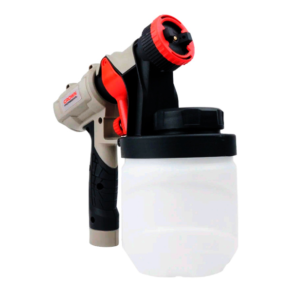 Краскораспылитель CROWN CT31015 1200Вт 1100мл/мин,0,1-0,3 бар 150Din-s сопло 2/2,5/3 мм 900мл