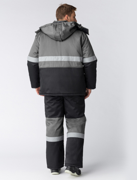 Костюм НОРДХАРД-2 зимний с ПК (черный/серый)