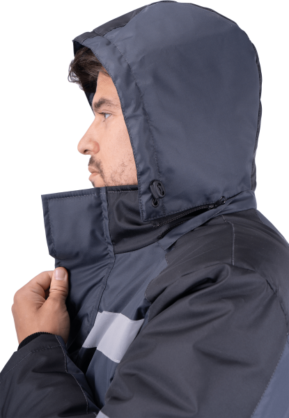 Куртка РОУД зимняя (т.серый/черный)