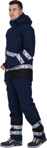 Куртка ACTIVE утепленная (синий/черный)