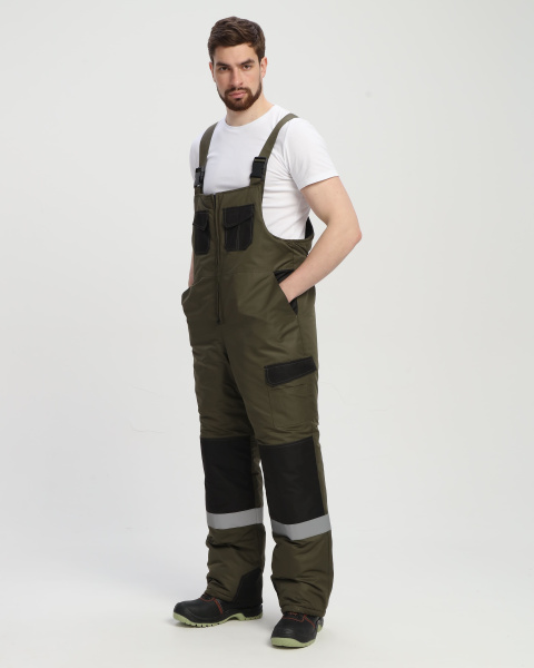 Костюм ВЕКТРОН-2 СОП зимний с ПК (хаки/черный)