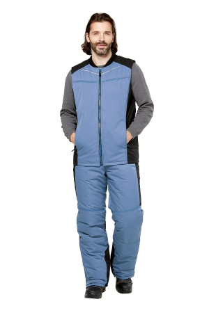 Костюм КРАНЦ-НОРД 4 зимний с БР и жилетом (маренго/черный/голубой) Костюм КРАНЦ-НОРД 4 зимний с БР и жилетом (маренго/черный/голубой)