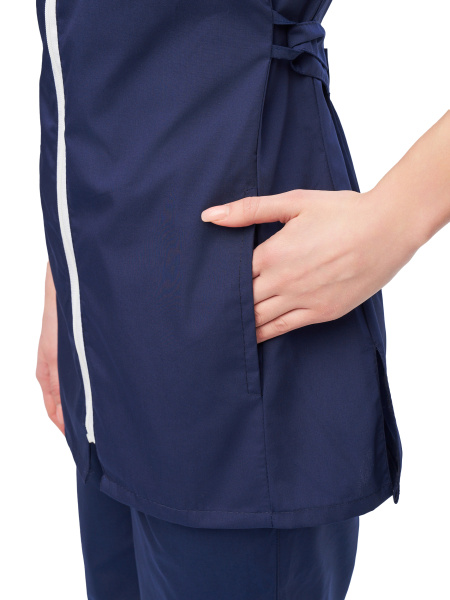 Костюм ГЛОРИЯ 2 женский с БР (т.синий/белый)