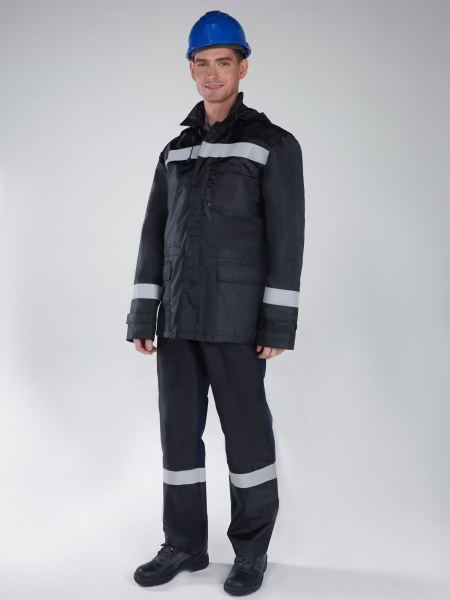 Костюм ЭКСПЕРТ-ОЙЛ антистатический с ПК (т.синий/черный)