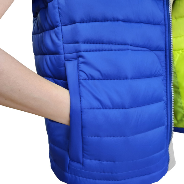 Жилет J-01 зимний (васильковый/лимонный)