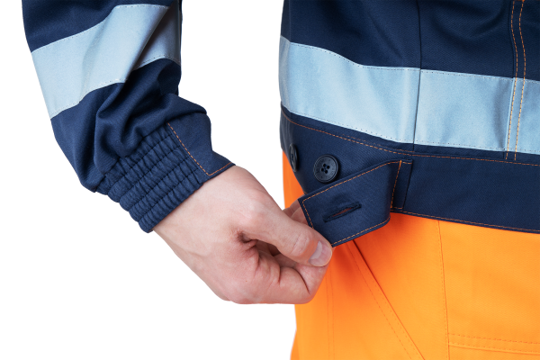 Костюм БРАЙТ сигнальный с ПК (оранжевый/синий)