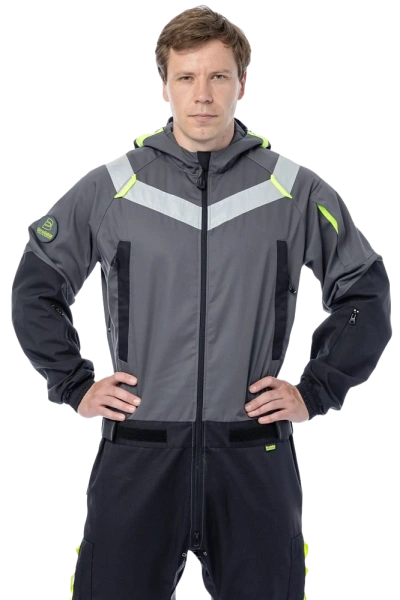 Комбинезон BRODEKS KS 503 (серый/черный)