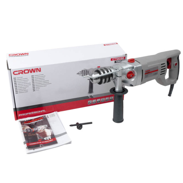 Дрель ударная CROWN CT10032 1050Вт