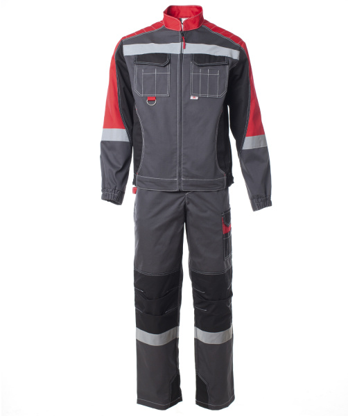 Костюм ФОРМУЛА с СОП с ПК (т.серый/красный/черный)