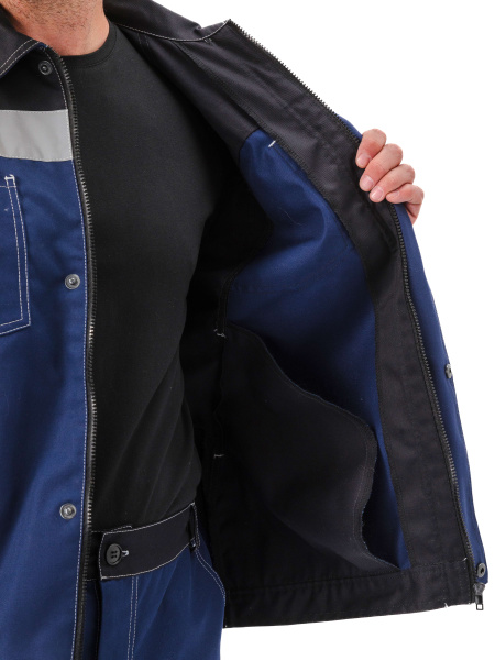 Костюм ВОЛГАРЬ с БР (т.синий/черный)