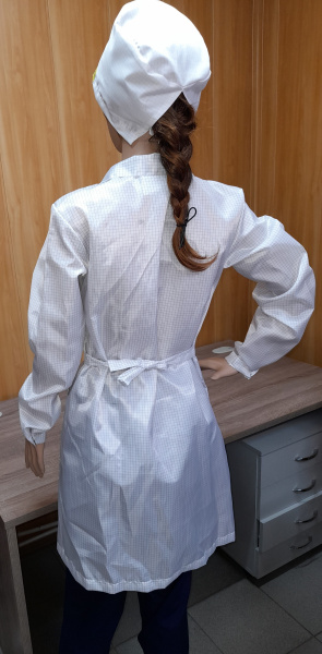 Халат DOKA-I003 женский антистатический (белый)