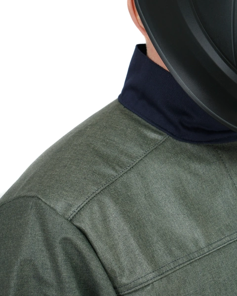 Костюм сварщика ОНИКС СОП 3 кл.защиты с силикон.накладками с БР (т.синий)