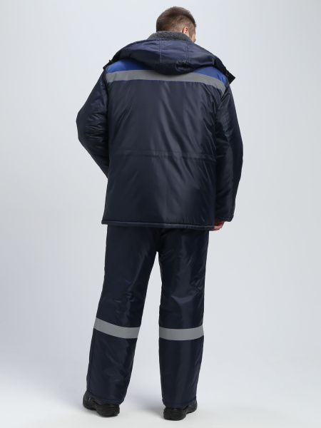 Куртка БРИГАДА NEW Оксфорд зимняя (т.синий/васильковый)