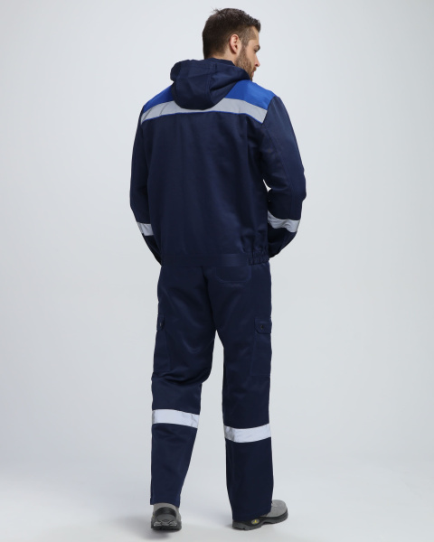 Костюм НЕЙЧ-2 СОП К. с капюшоном с ПК (т.синий/васильковый)