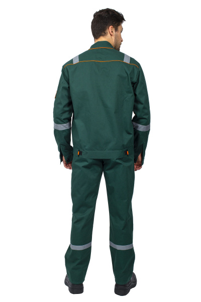 Костюм РЕСПЕКТ с ПК (т.зеленый/оранжевый)
