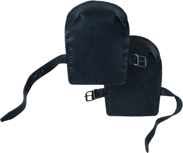 Наколенники для сварщиков кожаные (черный)