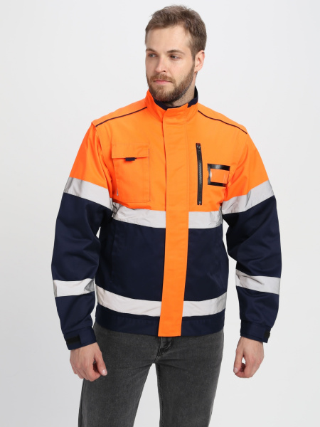Куртка-трансформер PROFLINE SPECIALIST МВО сигнальная (оранжевый/т.синий)