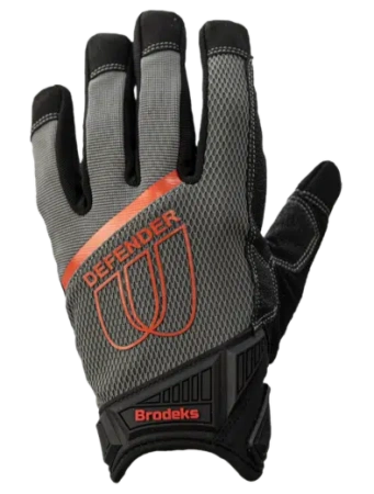 Перчатки из искусственной кожи Brodeks Defender G-62 (серый)