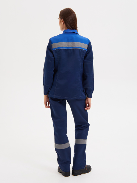 Костюм НОВА женский с БР (синий/васильковый)