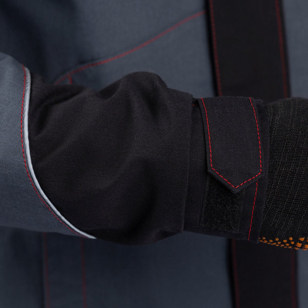 Куртка РЕЙН (т.серый/черный/красный)