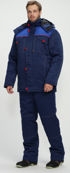Костюм ФЛОФТ-2 зимний с ПК (т.синий/васильковый)