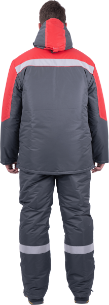 Костюм ЕНИСЕЙ зимний с ПК (серый/красный)