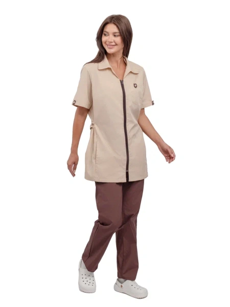 Костюм ГЛОРИЯ 2 женский с БР (бежевый/коричневый)