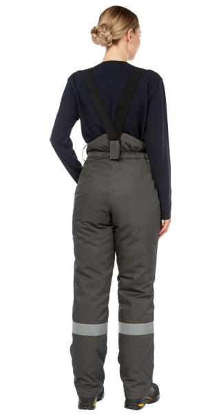 Костюм ТИМБЕР женский зимний с БР (т.серый/красный)