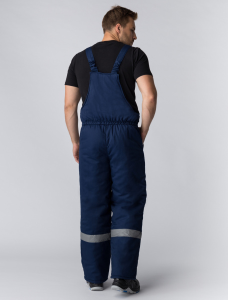 Костюм БАРРИК-2 СОП зимний с ПК (т.синий/васильковый)