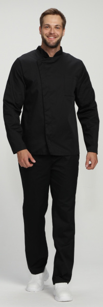 Китель повара ГАСТРО (черный)