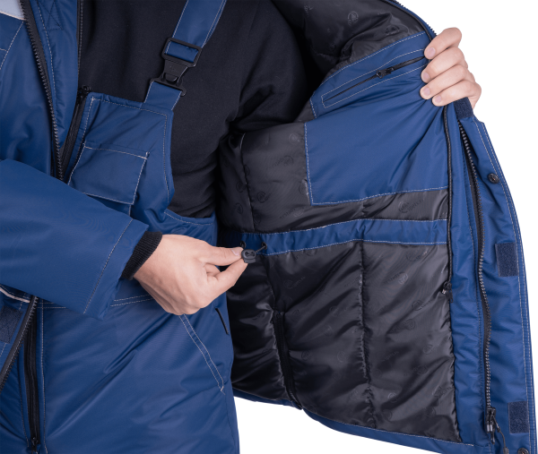 Костюм ЕНИСЕЙ зимний с ПК (синий/бежевый)