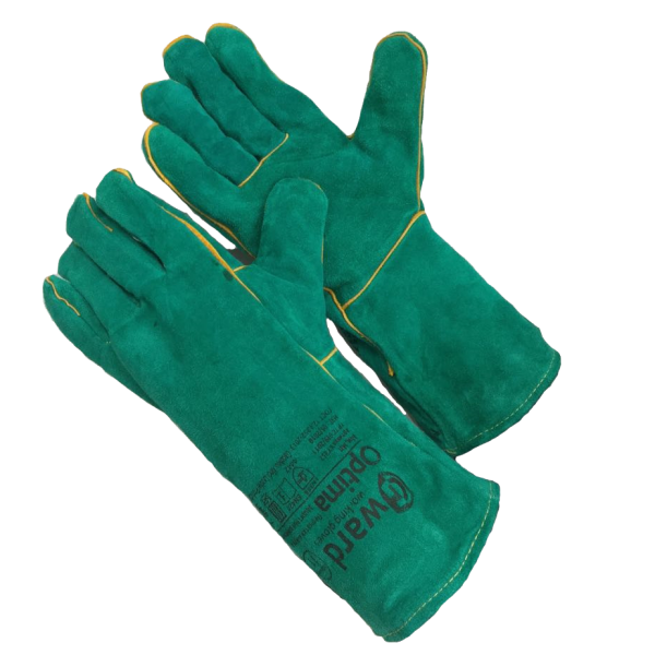 Краги OPTIMA из спилка (зеленый)